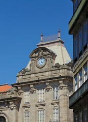 Fototapeta na wymiar Tower of the Sao Bento train station in Porto - Portugal