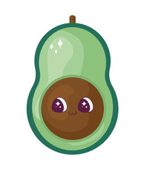 kawaii avocado design