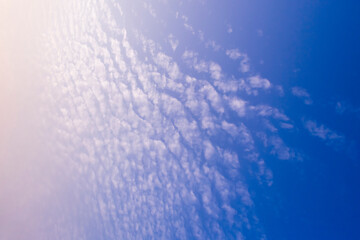 Dramatic monsoon cloud formation in the blue sky