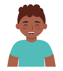 happy man african illustration