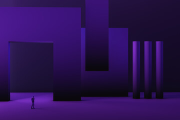 Fototapeta premium Virtual environment of the Metaverse
