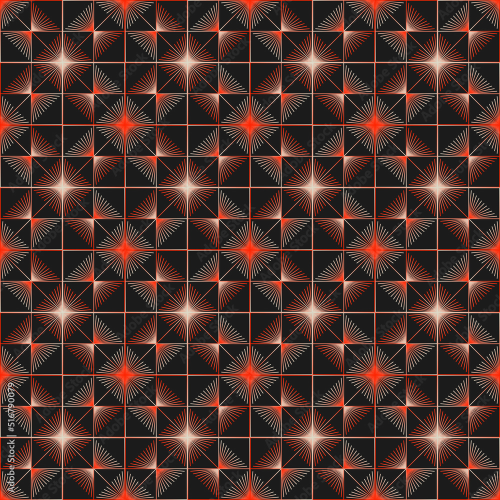 Poster seamless pattern vector graphics design made with abstract geometric shapes and forms