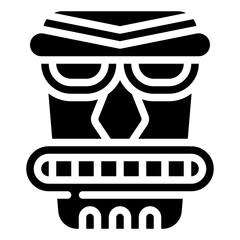 TIKIHEADMASK glyph icon,linear,outline,graphic,illustration