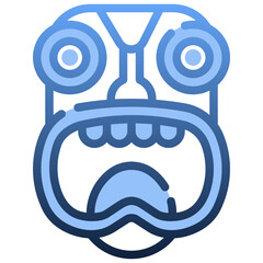 TIKIHEADMASK Gradient icon,linear,outline,graphic,illustration