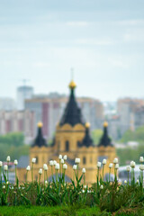 panorama of the architecture of Nizhny Novgorod
