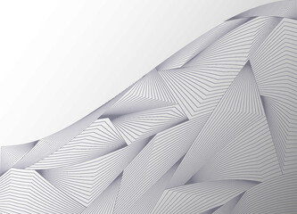 Overlapping geometric lines background for creative creative graphic design