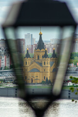 panorama of the architecture of Nizhny Novgorod