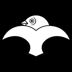 家紋です。剣尻雁金といいます。