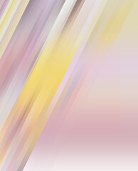Obraz premium a digital background of diagonal yellow and pink blurred stripes that fade out to a soft pink space