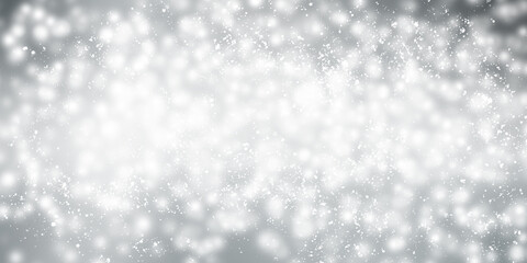 Naklejka na ściany i meble white and gray blur abstract background. bokeh christmas blurred beautiful shiny Christmas lights
