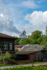 Fototapeta na wymiar panorama of an ancient Russian city