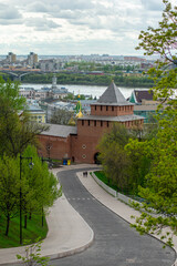 panorama of the architecture of Nizhny Novgorod