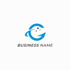 design logo creative letter C and letter G