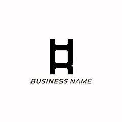 Obraz premium design logo creative ladder and letter R