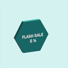 flash sale logo vector template