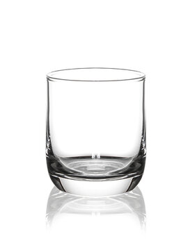Empty glass with a lamp base.