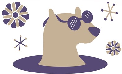 Groundhog's Day Illustration (or a cool dog)