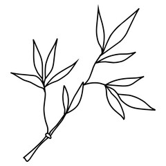 bamboo branch line art