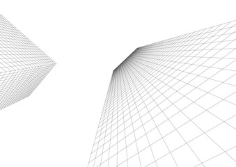 Modern architecture building 3d 