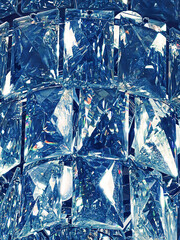 Crystal glass chandelier as abstract background, home decor lighting detail and luxury interior...
