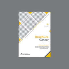 Business brochure cover annual report cover, book cover or flyer design. Leaflet presentation. Catalog with Abstract geometric background. Modern publication poster magazine, layout, template,