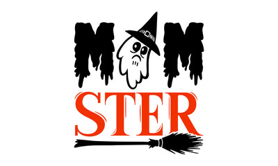Mom Ster- Halloween T shirt Design, Hand lettering illustration for your design, Modern calligraphy, Svg Files for Cricut, Poster, EPS © Creative Artist
