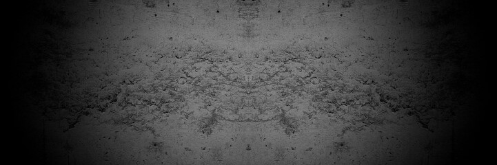 Black gray satin dark fabric texture luxurious shiny that is abstract silk cloth panorama background with patterns soft waves blur beautiful.