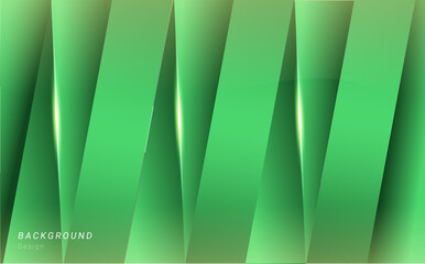 Abstract green line shape shiny background design