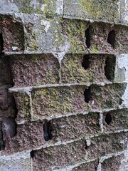 Worn brick wall