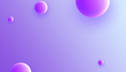 3d purple spheres abstract background