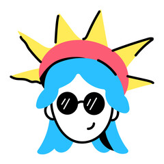 Look at this amazing sticker of liberty statue 