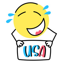 USA banner sticker is handy and customizable 