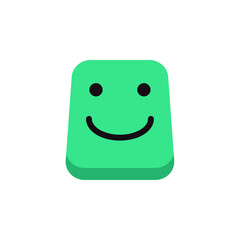 smile emoji vector for website, icon, symbil presentation