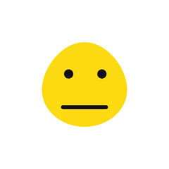 poker face emoji vector for website, icon, symbil presentation