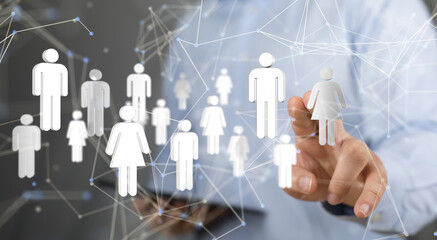 conference Digital Network and data concept 3d