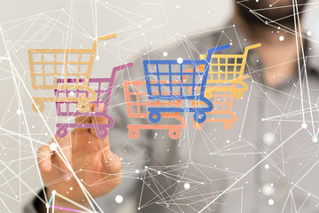 percent shopping digital in hand