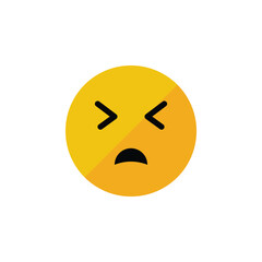 hurt emoji vector for website symbol icon presentation