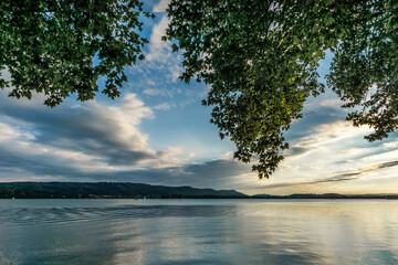 Abendsonne Bodensee Sommerlandschaft 