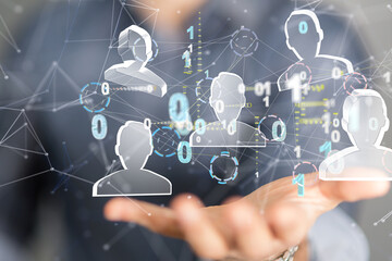 Working With New Modern Computer Show Social Network