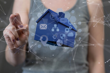 Smart home: Smarthome house automation icon
