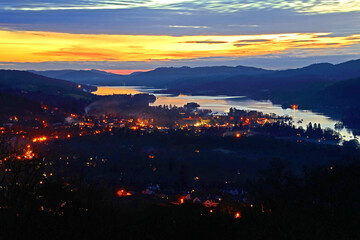 The southern half of Lake Windermere, in England's scenic Lake District. Viewed from Orrest Head.