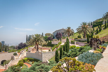 terrasses baha'ies de Haïfa en Israël