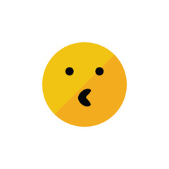 Duck face emoji vector for website symbol icon presentation