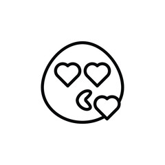 love emoji vector for website symbol icon presentation