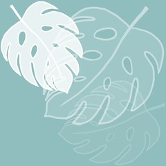 plant pattern with white leaves