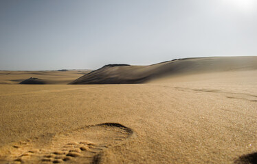 Awesome Sands mountains in the desert at Siwa oasis Egypt 