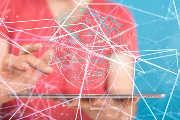internet net and data digital concept.