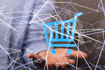 Add To Cart Internet Web Store Buy Online E-Commerce concept.