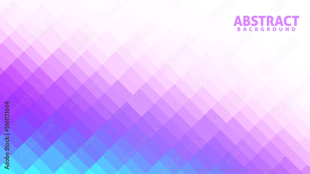 Aufkleber abstract mosaic background with color gradation from aquamarine to violet