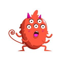 character animal monster vector cartoon good for icon, emoticon, best for logo,  